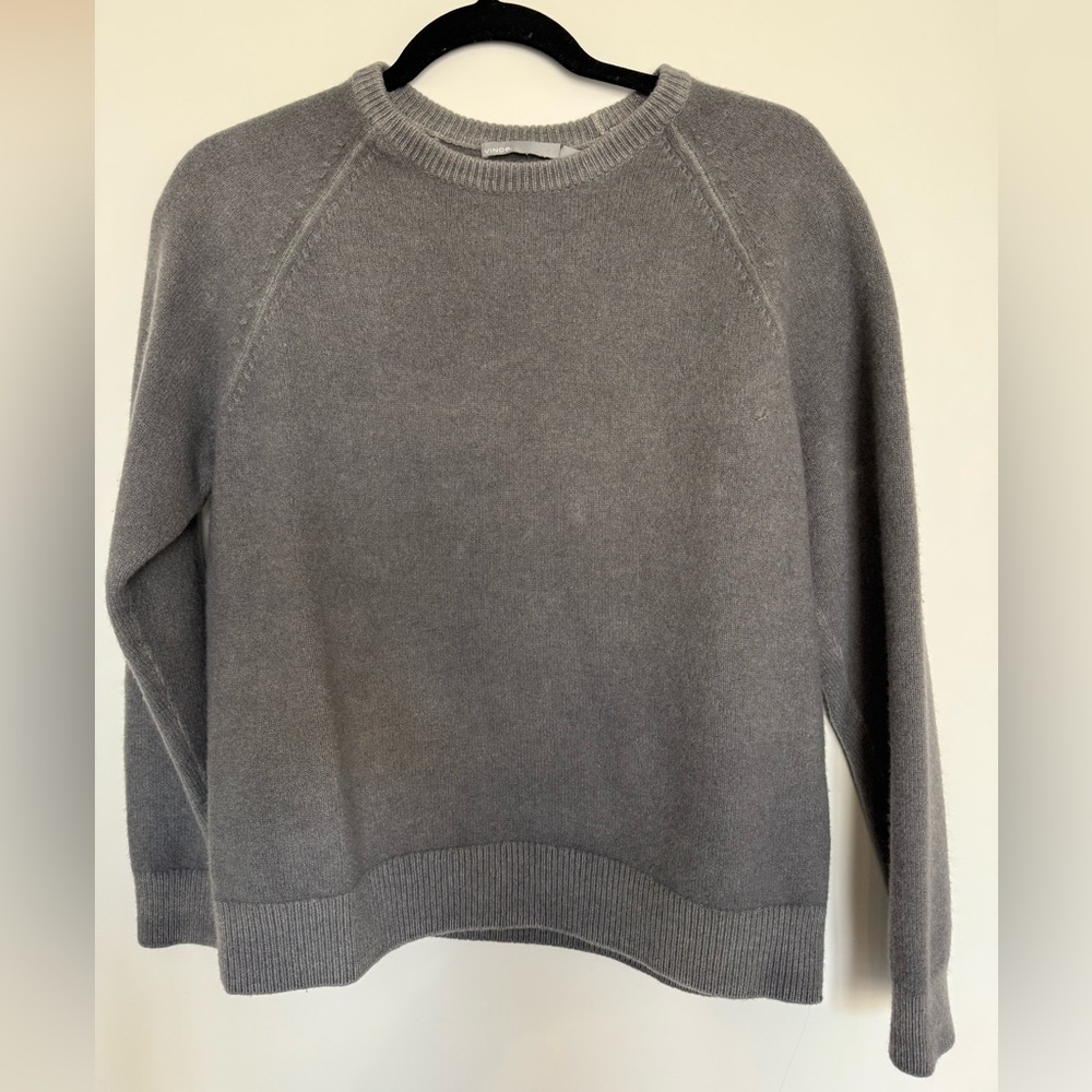 Vince Women's-Style Gray Crewneck Sweater - Women's Knit Pullover